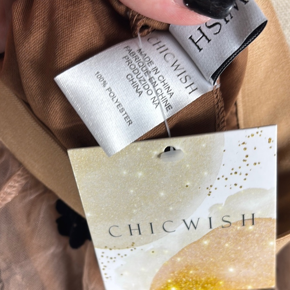 Chicwish > New with Tags 3D Posy Double Layered Midi Skirt OS - Picture 10 of 10